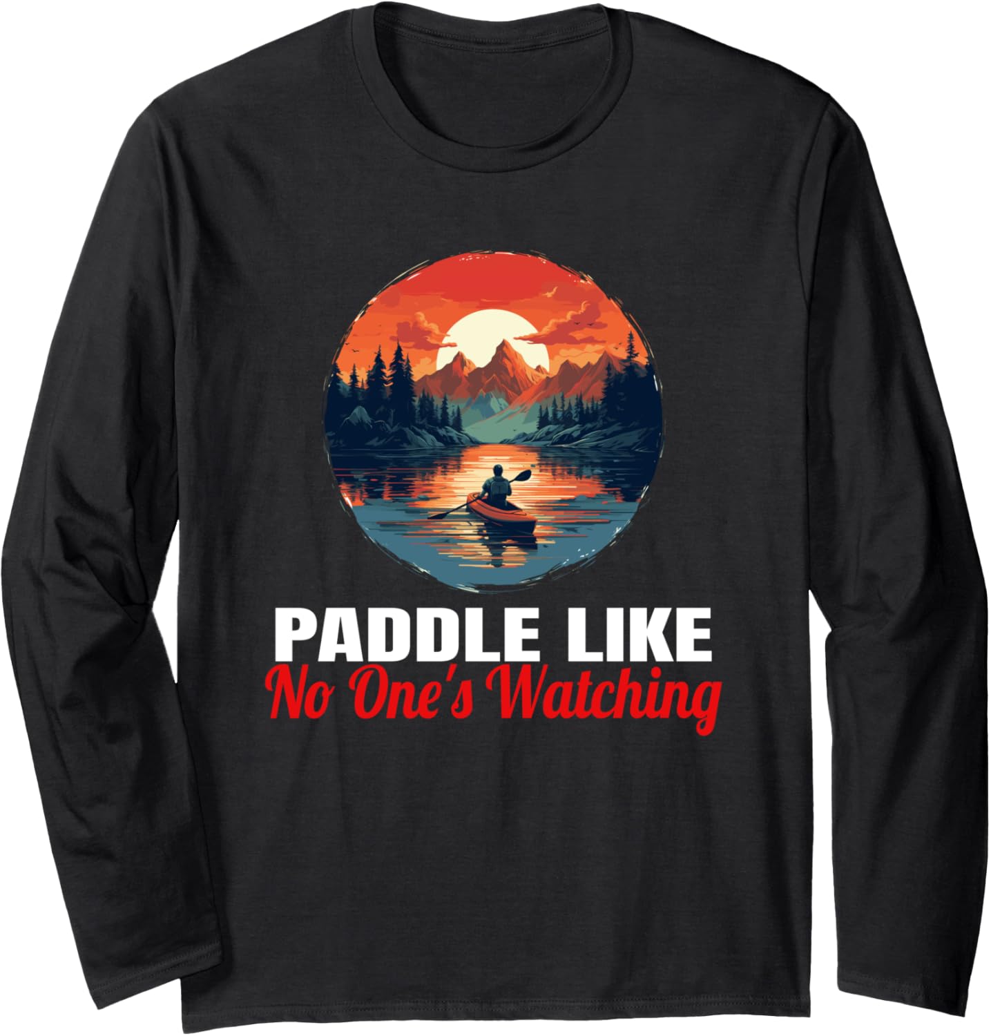 Kayak Kayaking Paddling Paddle Rafting Boating Long Sleeve