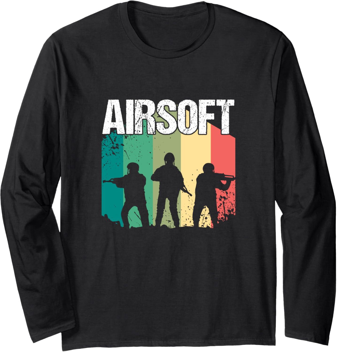 Retro Airsoft Player Sniper Air Gun Shooting Sports Airfield Long Sleeve