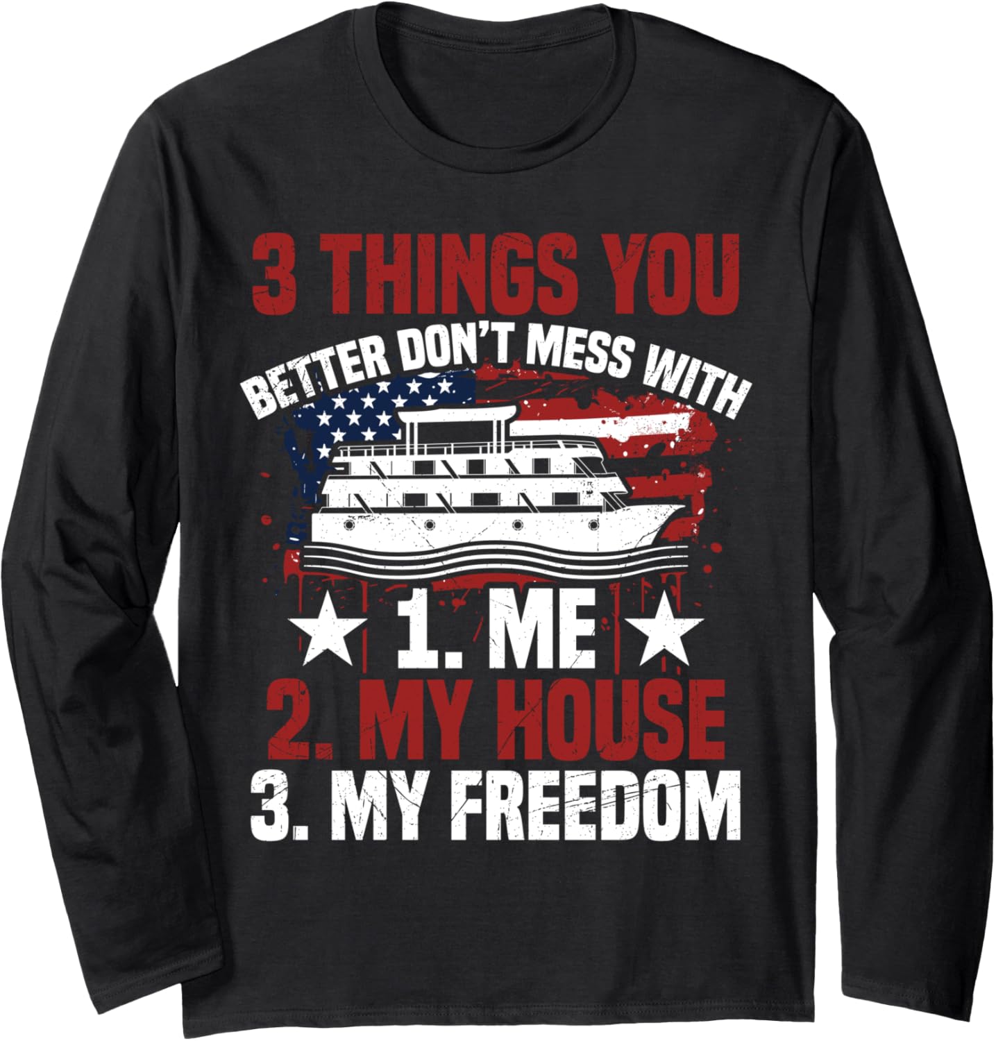 Houseboat Freedom House Boat Lake Boating Captain Long