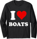 I Heart Boats I Love Boats Long Sleeve