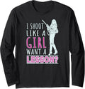 Womens I Shoot Like A Girl Want A Lesson Gun Loving Chick