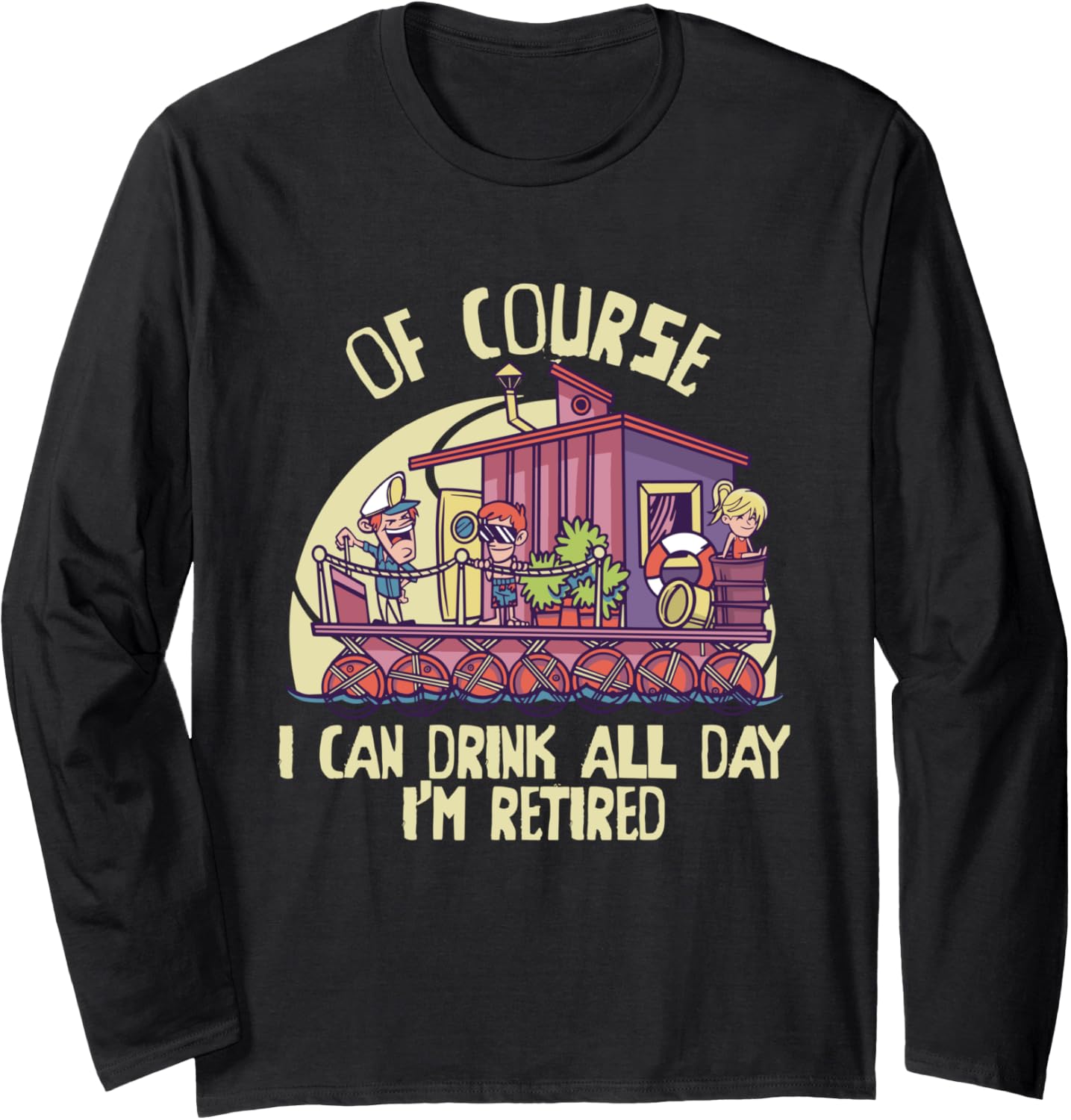 Houseboat Anchor Furniture Houseboating Houseboat Captain Long Sleeve