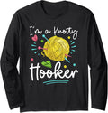 Crochet Knotty Hooker Yarn Crocheting Love Knitting Long Sleeve