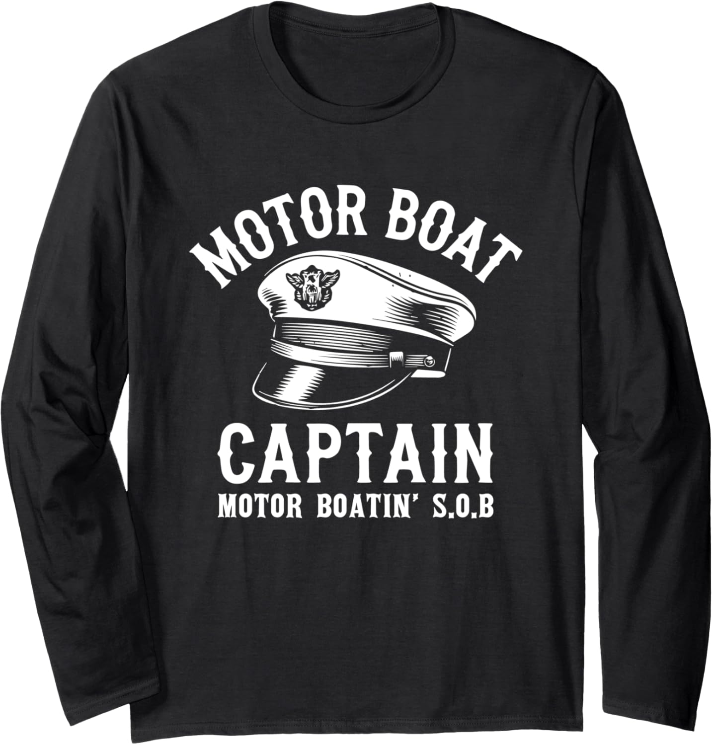 Funny Motor Boat Captain Motor Boating Sob Long