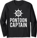 Pontoon Captain Design Boat Lake Long Sleeve