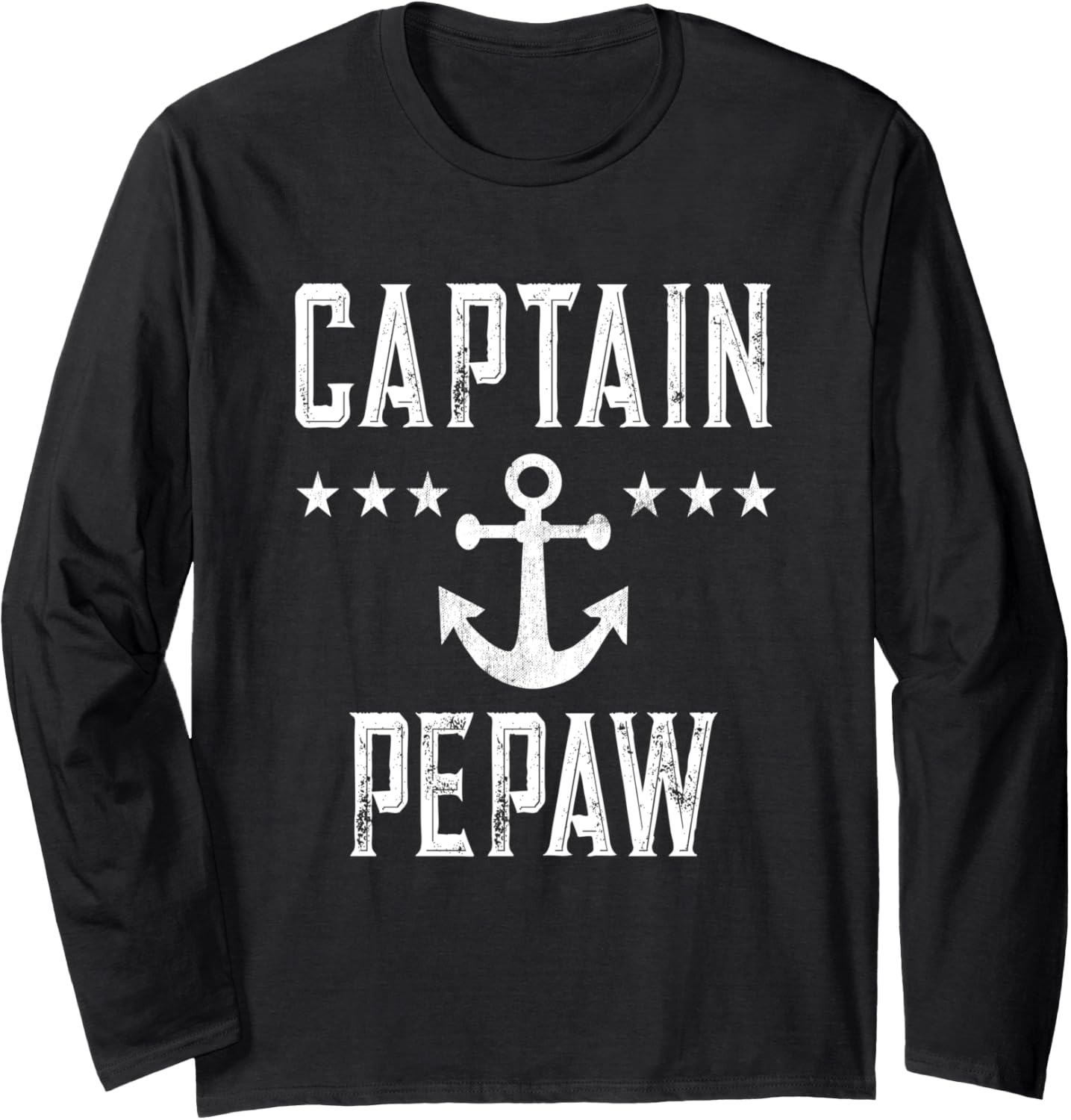 Mens Vintage Captain Pepaw Family Cruise Lake Boat