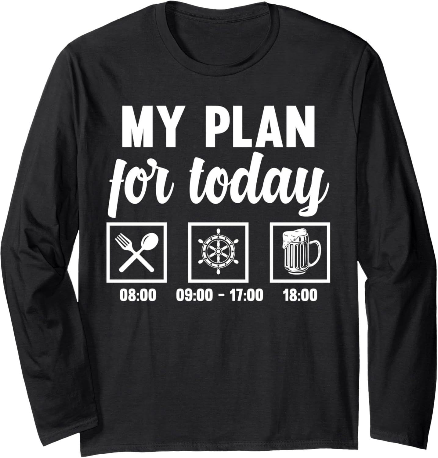 Beer Fishing Boating Ship Boat Captain Long Sleeve