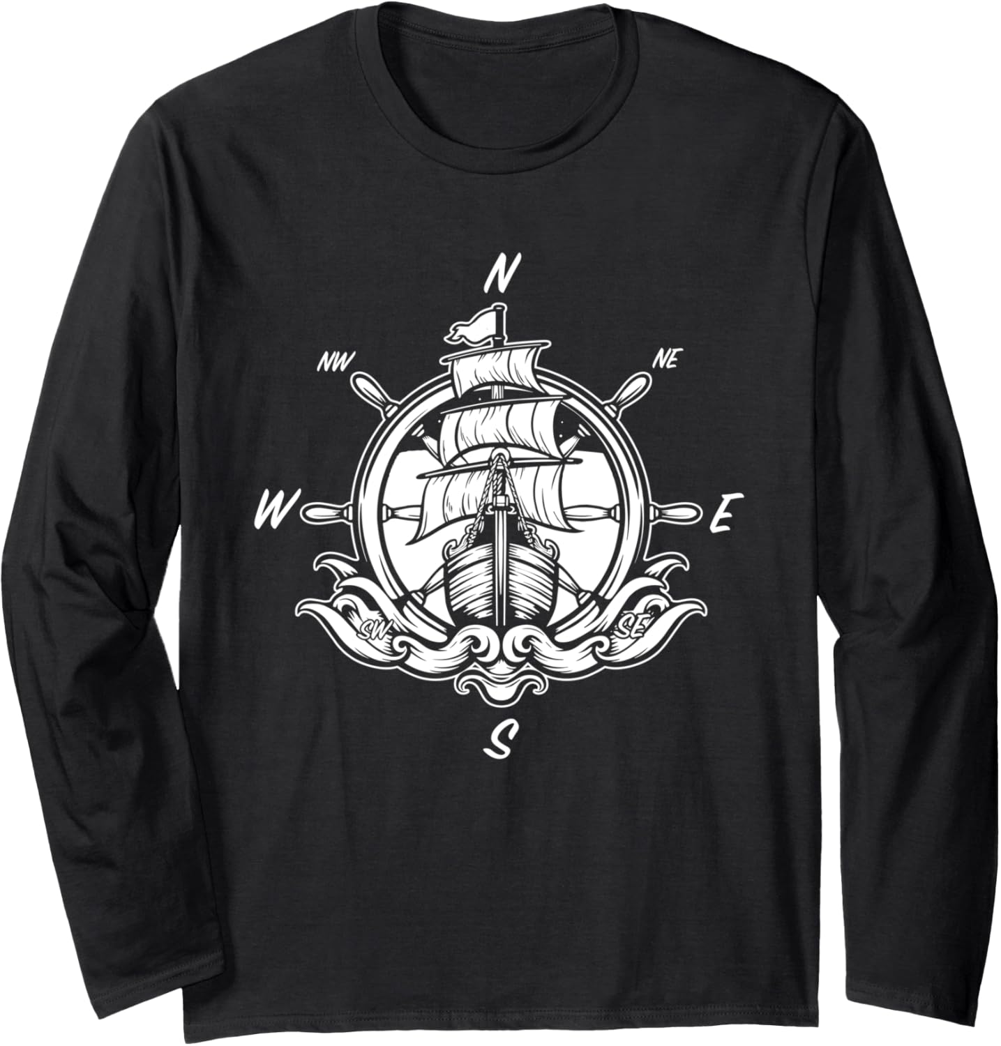Sailing Sailor Sailboat Captain Boat Nautical Long Sleeve
