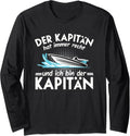 Captain Sport Boat Sayings Boat Fun Long Sleeve