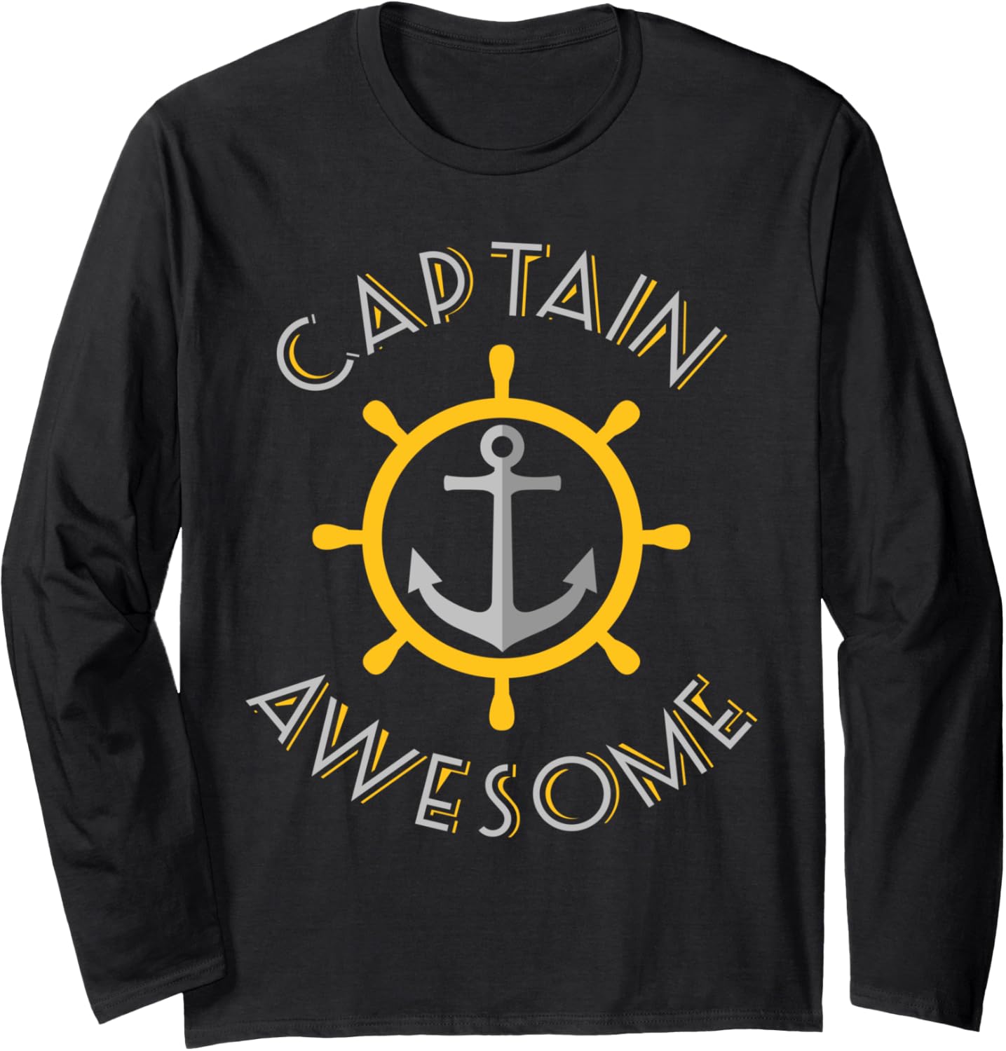 Captain Awesome Boat Cruise Wear Long Sleeve