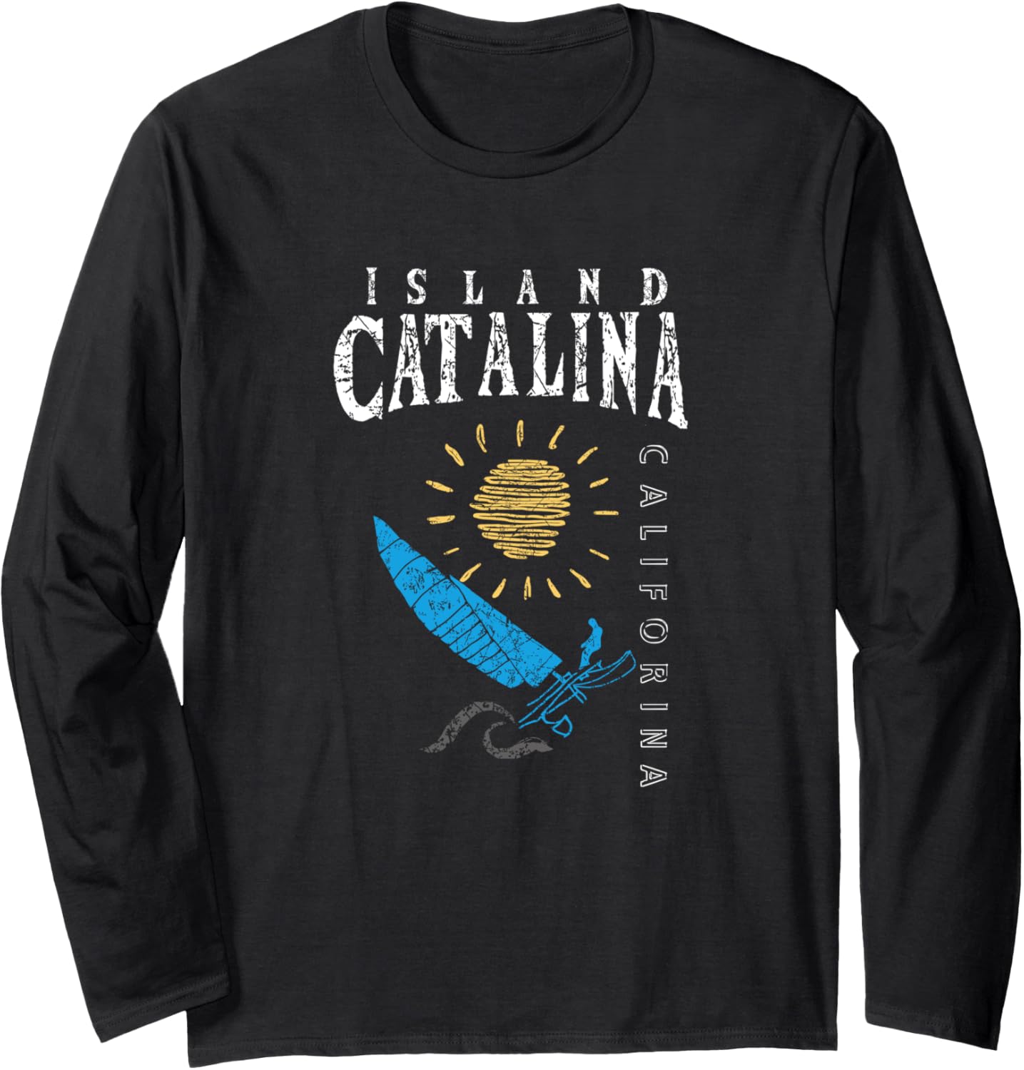 Catalina Island Sailing Sailboat Beach Catamaran Long Sleeve