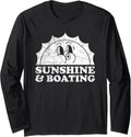 Sunshine Boating Retro Vintage Sun Sailing Long Sleeve