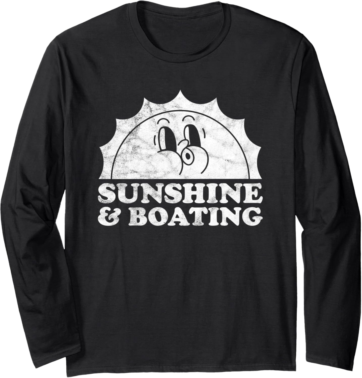 Sunshine Boating Retro Vintage Sun Sailing Long Sleeve