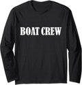 Boat Crew Uniform Front Back Print Boat Crew