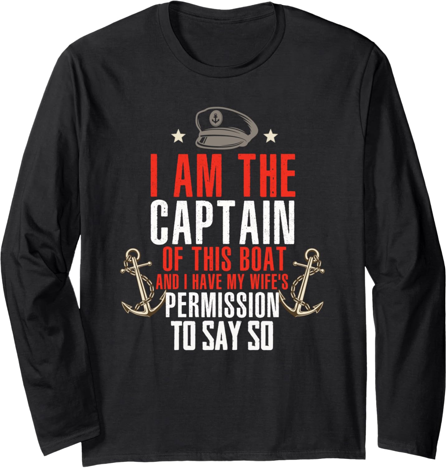 Funny Boat Captain Long Sleeve