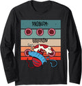 Cat humor food bowls playful cat yarn ball pet lovers humor Long Sleeve