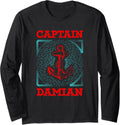 Captain Damian Personalized Name Seaman Boating Trip Long