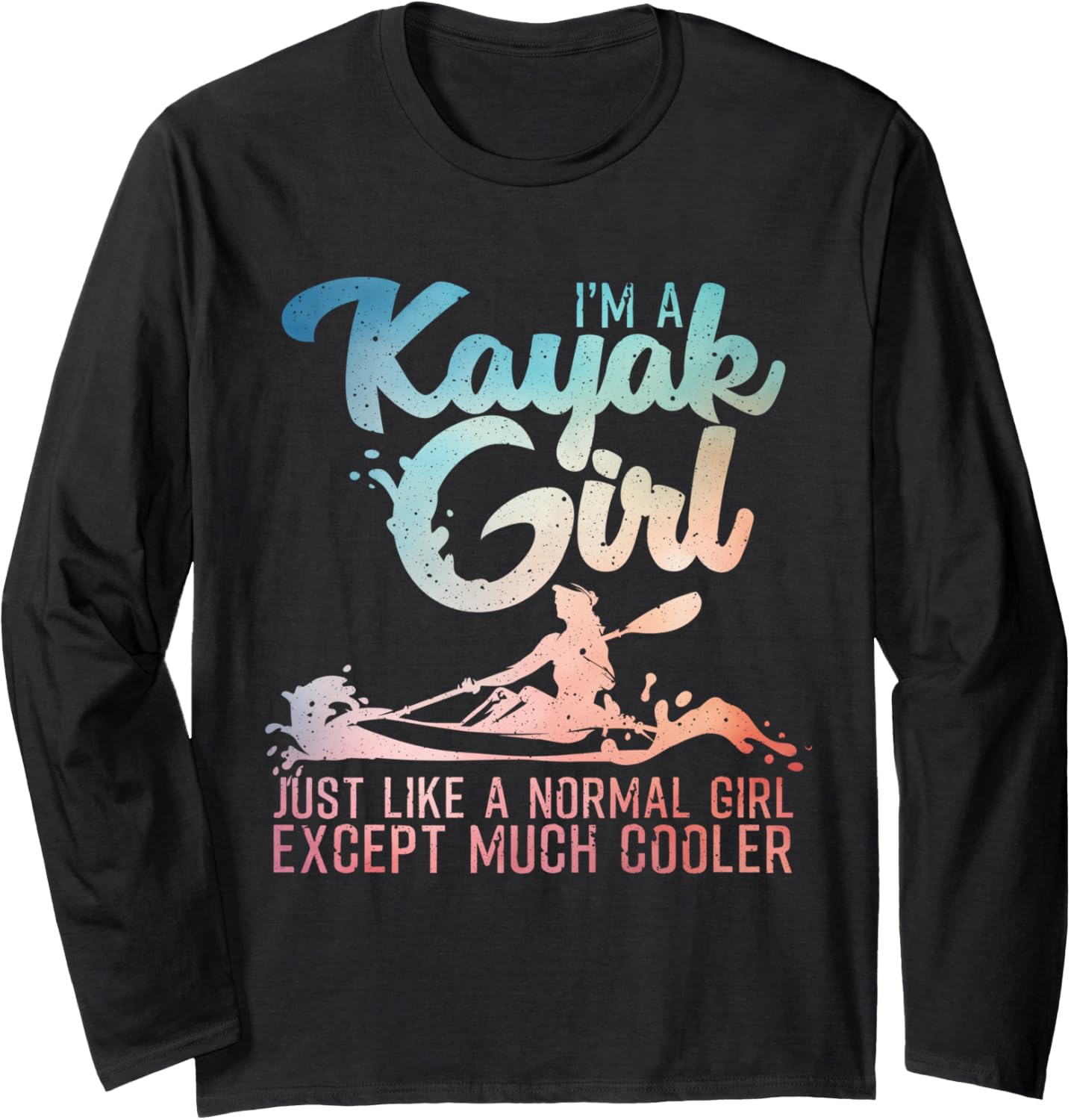 Funny Kayak Girl Art Women Kayaking Lover Boating