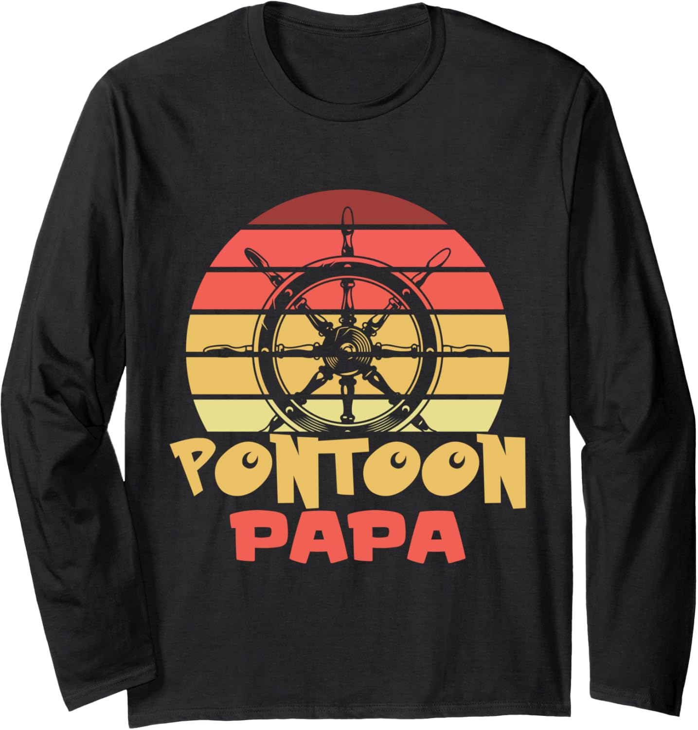 Pontoon Boat Motorboating Pontoon Boat Captain Long Sleeve