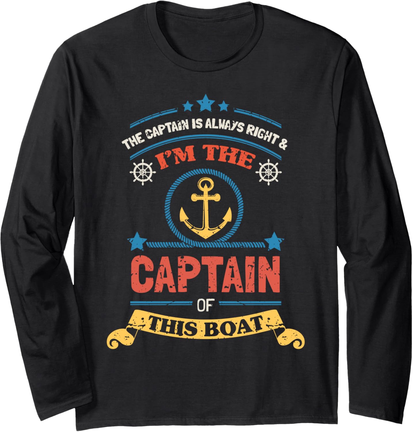 Retro Boat Captain Funny I M Captain Of