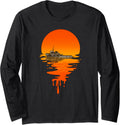Vintage Retro Style Tugboat Long Sleeve