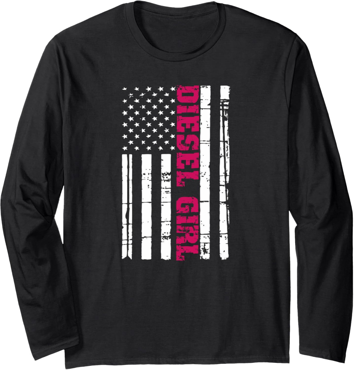 Diesel Truck Girl Flag American Woman Usa Brothers
