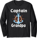 Mens Personalized Captain Grandpa Boating Boat Owner Art