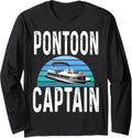 Funny Pontoon Captain Boat Owner Boating Boater Lake