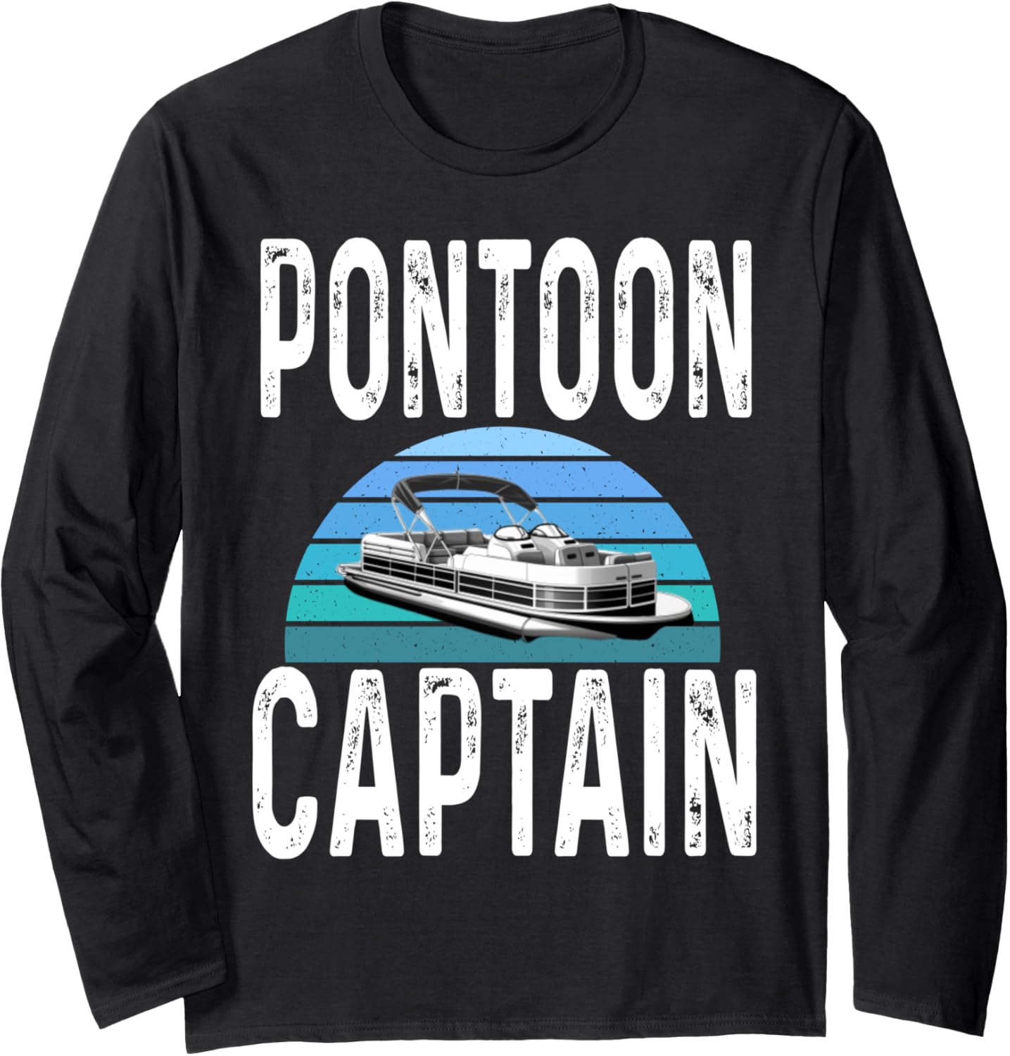 Funny Pontoon Captain Boat Owner Boating Boater Lake