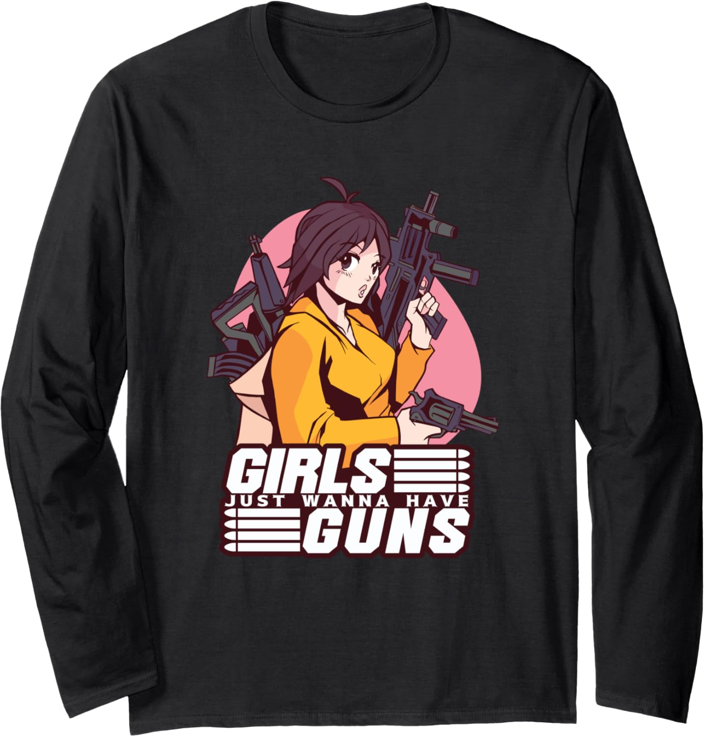 Girls Guns Anime Long Sleeve
