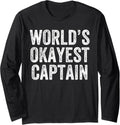 World S Okayest Captain Funny Boating Boat Owner