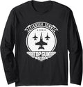 Top Gun Maverick Fighter Town Usa Jets Logo Long Sleeve
