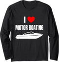 I Love Motor Boating Funny Boating Ambiguous Boat