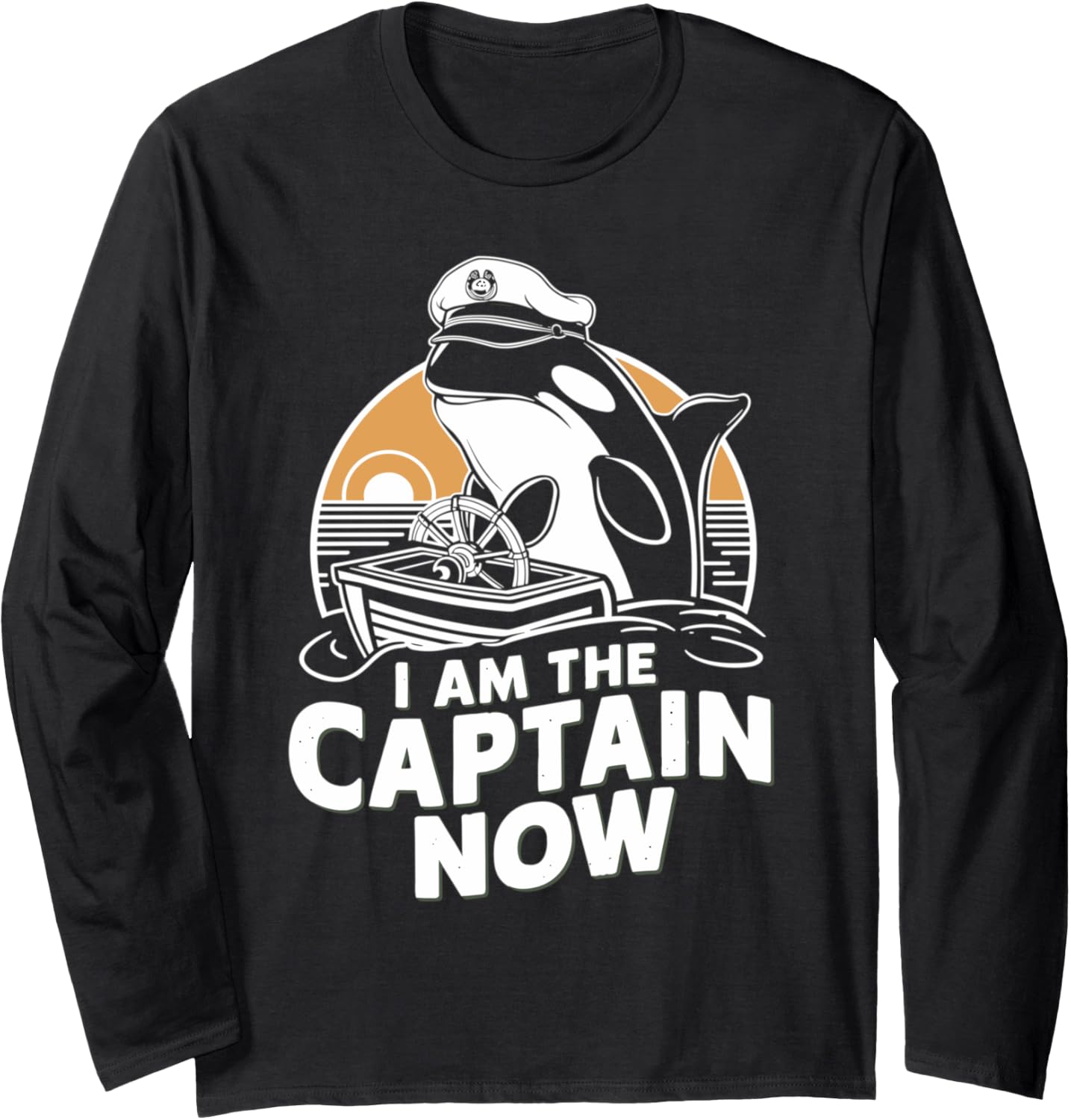Funny Orca A Sinking Boat Long Sleeve