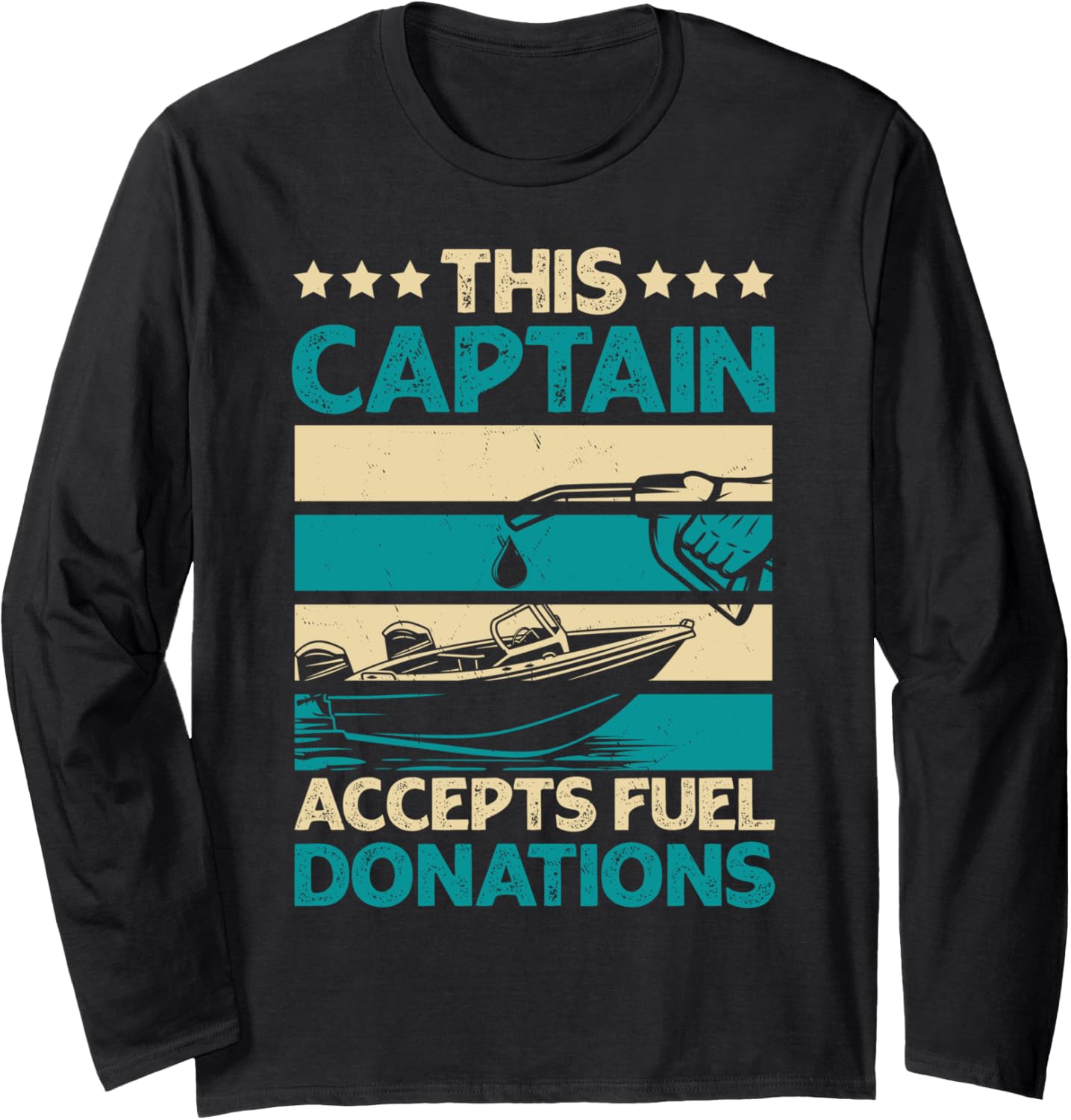 Captain Gasoline Boat Fuel Long Sleeve