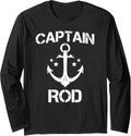 Captain Rod Funny Birthday Personalized Name Boat Long