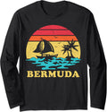 Bermuda Sailing Vintage Palm Tree Sailboat Summer Sailor