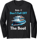 Funny Boat Lovers Nautical Cruise Rules Long Sleeve