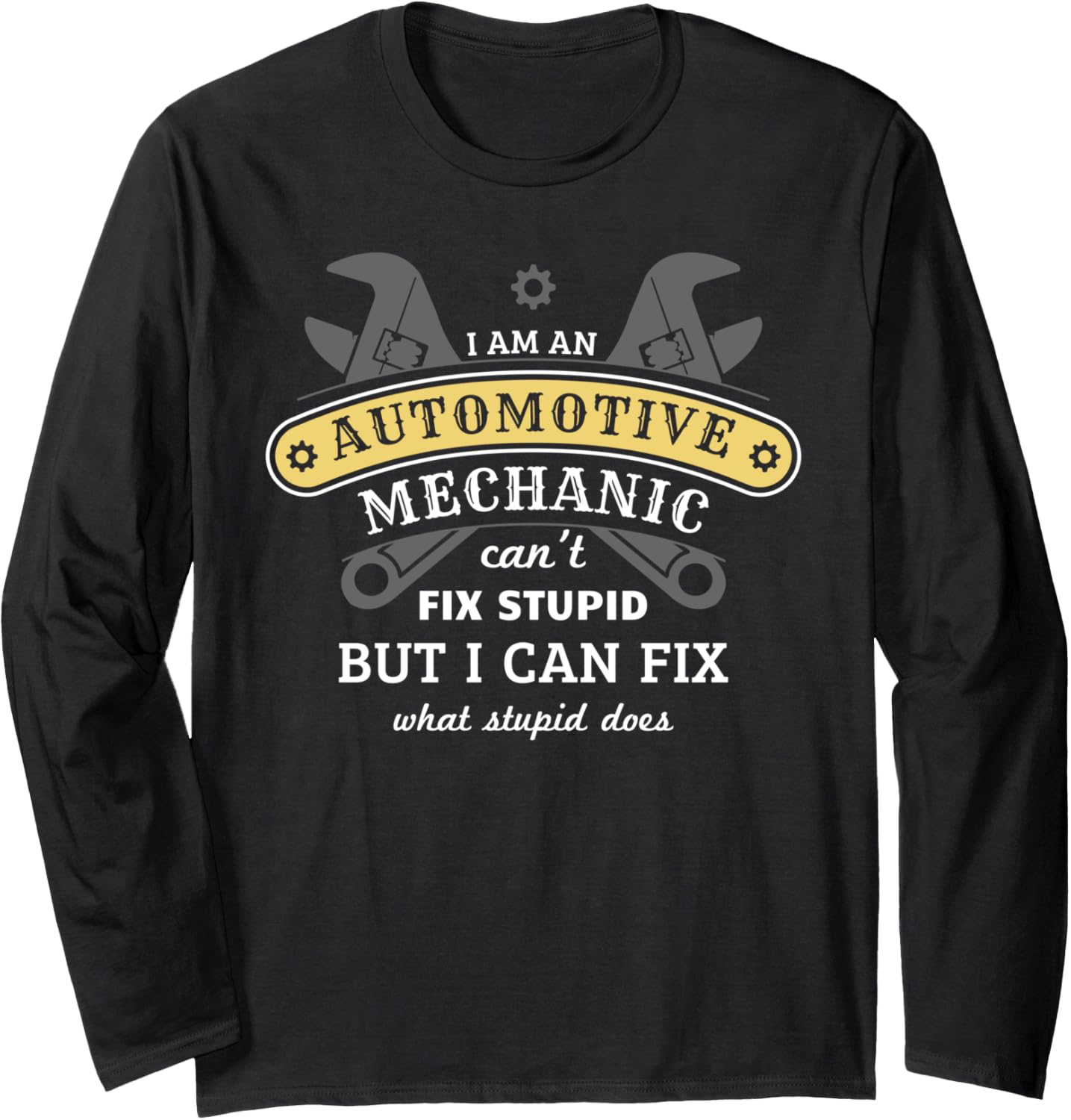 Funny Diesel Mechanic Quote Crossed Wrenches Service Man
