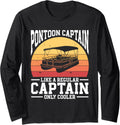 Pontoon Boating Pontoon Captain Long Sleeve