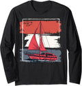Sailboat Boat Sailing Long Sleeve