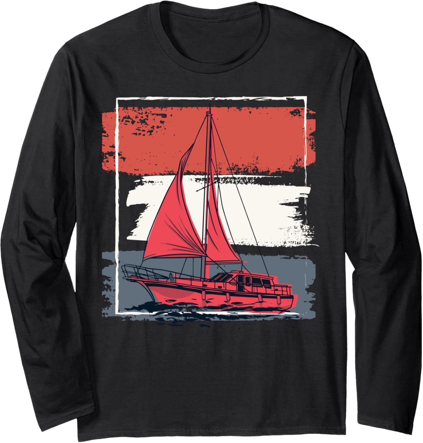 Sailboat Boat Sailing Long Sleeve