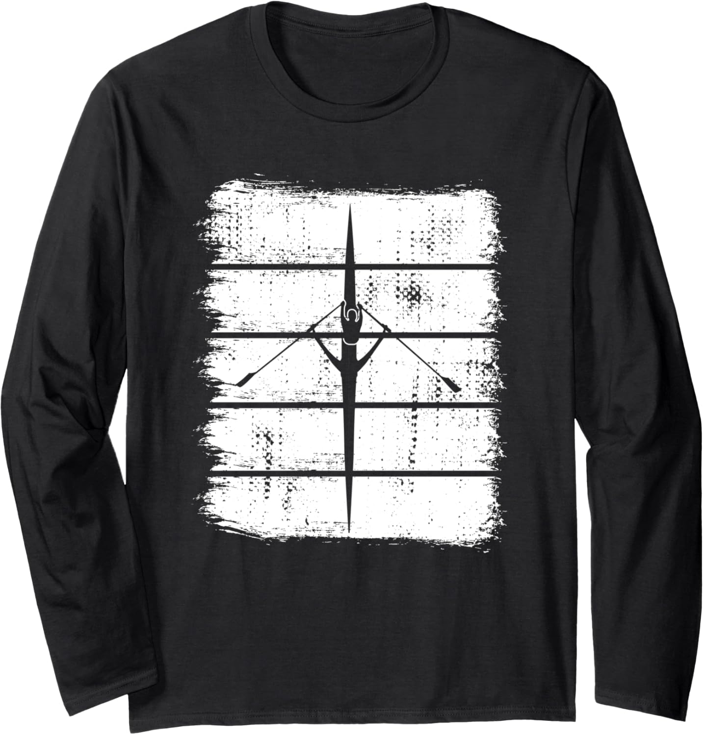 Rowing Boat Sketch Rowing Enthusiast Rowboat Long Sleeve