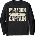 Vintage Retro Sunset Boat Driving Party Pontoon Captain