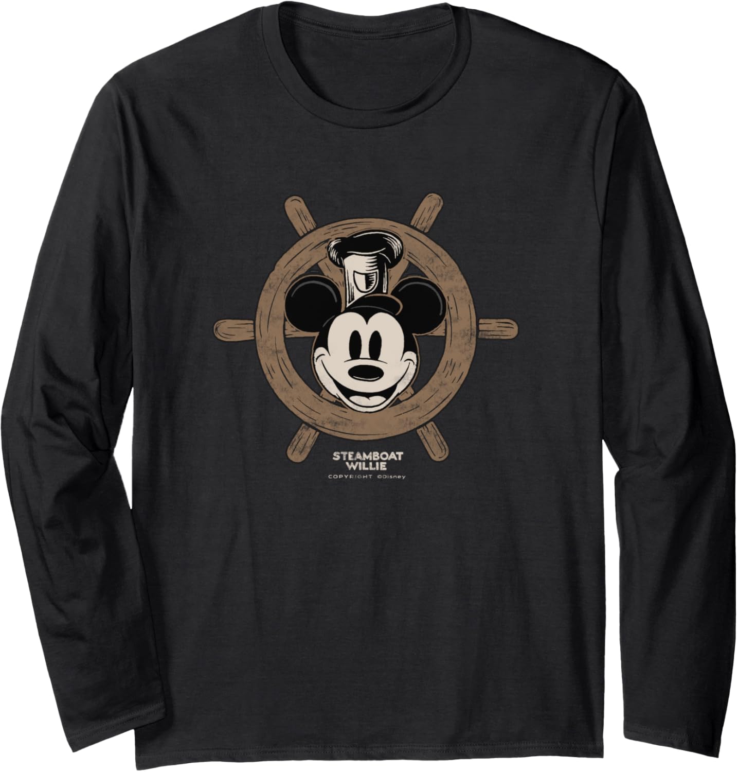 100 Mouse Steamboat Willie Wheel D100 Long Sleeve