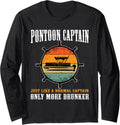 Funny Boating Pontoon Captain Boat Lover Pontooning Drinking