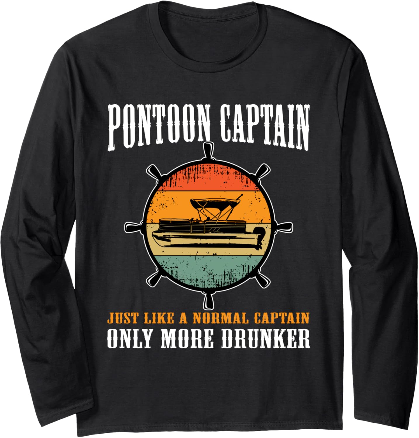 Funny Boating Pontoon Captain Boat Lover Pontooning Drinking