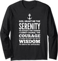 Serenity Prayer Anchor Weekend Boating Party Long Sleeve