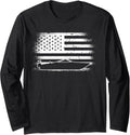 American Flag Motorboat Captain Boater Funny Motor Boating