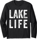 Distressed Vintage Lake Life Long Sleeve